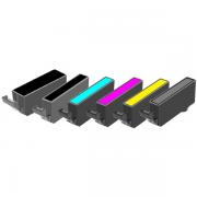 Alternativ Tintenpatrone MultiPack 2x PGI BK+ 1x CLI C,M,Y 2x19,4ml + 4x9ml VE=6 (ersetzt Canon CLI-526BK CLI-526C CLI-526M CLI-526Y PGI-525PGBK) für Canon Pixma IP 4850/MG 5350/MG 6150/MG 6250/MX 885
