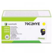 Lexmark 702HY (70C2HYE) Toner gelb