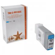 Alternativ Tintenpatrone cyan 130ml (ersetzt Canon PFI-102C) für Canon IPF 500/600/700/750