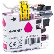 Alternativ Tintenpatrone magenta 16,6ml (ersetzt Brother LC121M LC123M LC125XLM) für Brother DCP-J 132/MFC-J 285/MFC-J 4510/MFC-J 6920