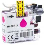 Alternativ Tintenpatrone magenta 10ml (ersetzt Brother LC121M LC123M LC125XLM) für Brother DCP-J 132/MFC-J 285/MFC-J 4510/MFC-J 6920