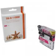 Alternativ Tintenpatrone magenta 20ml (ersetzt Brother LC1100M LC980M LC985M) für Brother DCP 145 C/185 C/J 125/MFC 6490 C