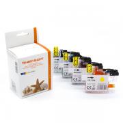 Alternativ Tintenpatrone MultiPack Bk,C,M,Y 15ml + 3x9ml VE=4 (ersetzt Brother LC3217VALDR) für Brother MFC-J 5330