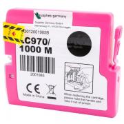 Alternativ Tintenpatrone magenta 15ml (ersetzt Brother LC1000M LC970M) für Brother DCP 130 C/135 C/MFC 5460