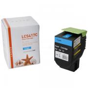 Alternativ Toner-Kit cyan, 3.500 Seiten (ersetzt Lexmark 71B2HC0) für Lexmark CS 417/517