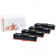 Alternativ Toner MultiPack Bk,C,M,Y 3200pg + 3x2500pg VE=4 (ersetzt HP 203A/CF540A 203A/CF541A 203A/CF542A 203X/CF543X) für HP Pro M 254