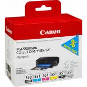 Canon PGI-550 CLI-551 (6496B005) Tintenpatrone MultiPack