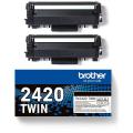 Brother TN-2420 TWIN Toner schwarz  kompatibel mit  