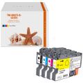 Alternativ Tintenpatrone MultiPack Bk,C,M,Y 16ml + 3x8ml VE=4 (ersetzt Brother LC424VAL) für Brother DCP-J 1200  kompatibel mit  Mini 19 Biz-SL