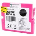 Alternativ Tintenpatrone magenta 15ml (ersetzt Brother LC1000M LC970M) für Brother DCP 130 C/135 C/MFC 5460  kompatibel mit  Intellifax 1860 C