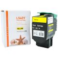 Alternativ Toner gelb, 2.000 Seiten (ersetzt Lexmark C540H1YG) für Lexmark C 540/544/546  kompatibel mit  X 548 DTE