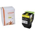 Alternativ Toner-Kit gelb, 3.000 Seiten (ersetzt Lexmark 702HY) für Lexmark CS 310/510  kompatibel mit  CS 310 dn