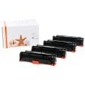 Alternativ Toner MultiPack Bk,C,M,Y 3500pg + 3x2800pg VE=4 (ersetzt HP 304A/CC530A 304A/CC531A 304A/CC532A 304A/CC533A) für HP CLJ CP 2025  kompatibel mit  Color LaserJet CM 2320 EI MFP