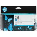 HP 738 (498N5A) Tintenpatrone cyan  kompatibel mit  DesignJet XT 950 Series