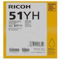 Ricoh GC-51 YH (405865) Tintenpatrone gelb  kompatibel mit SG 3210 DNw