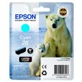 Epson 26 (C 13 T 26124012) Tintenpatrone cyan  kompatibel mit  Expression Premium XP-720