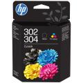 HP 302/304 (B82L1AE) Druckkopfpatrone Multipack  kompatibel mit Envy 5020 All-ln-One