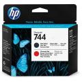 HP 744 (F9J88A) Druckkopf schwarz matt  kompatibel mit 