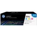 HP 304A (CF 372 AM) Toner MultiPack  kompatibel mit  Color LaserJet CP 2024 N